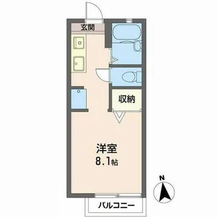 南茶ノ木コーポ【0207号室】の間取り