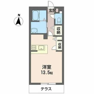 谷上平和荘【0102号室】の間取り