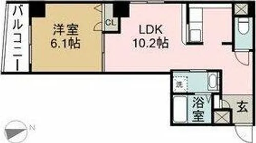 K・ドミール【4階】の間取り