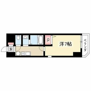 グランディア那古野【4階】の間取り