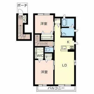 シャーメゾン サンパーク【0201号室】の間取り