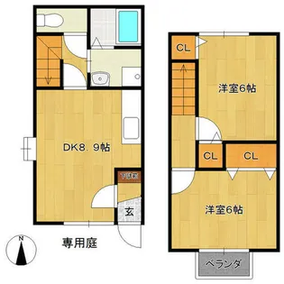 サニーハウスN・N【1階】の間取り