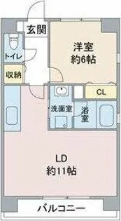 シャルマン砂田【1階】の間取り