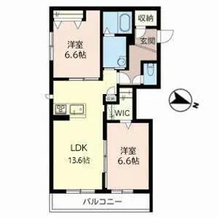 メゾン ヨークスター【0202号室】の間取り