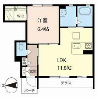 シャーメゾン アビデ【0102号室】の間取り