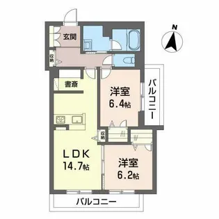 シャーメゾン コルノーリア【0301号室】の間取り