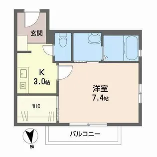 シャーメゾン行基【0202号室】の間取り