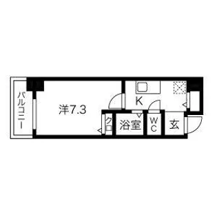 アップルガーデンコート城東【9階】の間取り