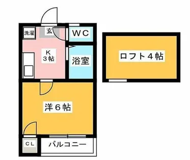 ダイアスター御供所【202号室】の間取り