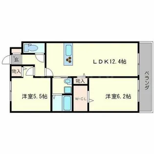 パルナッソス【1階】の間取り