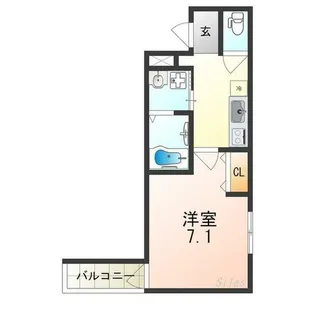 フジパレスあびこⅥ番館【1階】の間取り