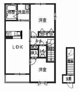 ひだまり【0203号室】の間取り