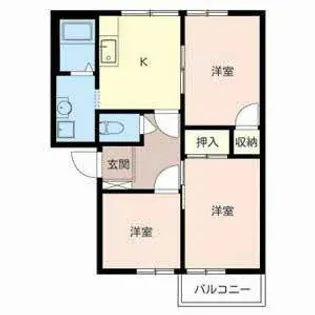 ボナール高塚台【D102号室】の間取り