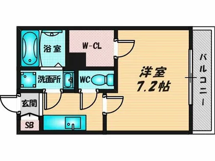 ウエストサイドリバーⅡ【1階】の間取り