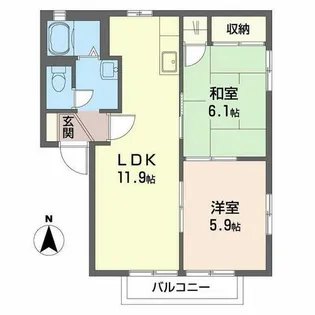 ファミーユ【2階】の間取り