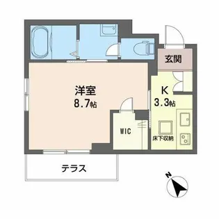 冬青コート【0103号室】の間取り
