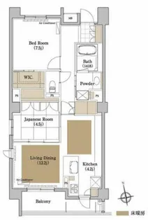 プライムメゾン御器所【0504号室】の間取り