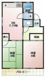 ヴィラ湯浅A棟【302号室】の間取り