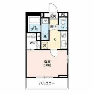 フルール野並【3階】の間取り