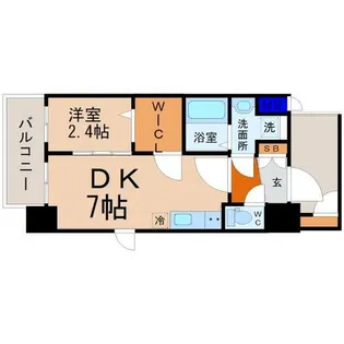 エステムコート名古屋新栄Ⅱアリーナ【12階】の間取り