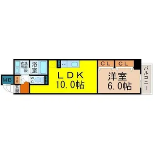 ラ・メゾン輝(ラメゾンキララ)【7階】の間取り