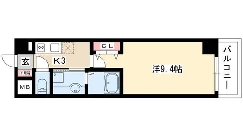 ホワイトクレスト【4階】の間取り