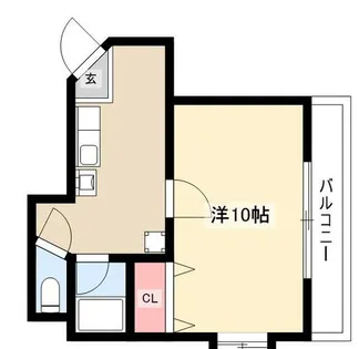 エスポア白砂【201号室】の間取り