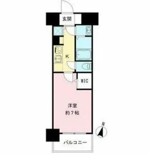 HRフロントリーガル難波WEST【3階】の間取り