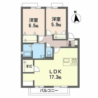 グローリータウン【B102号室】の間取り