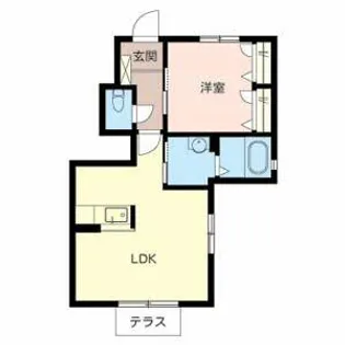 シャーメゾン コトー【0101号室】の間取り