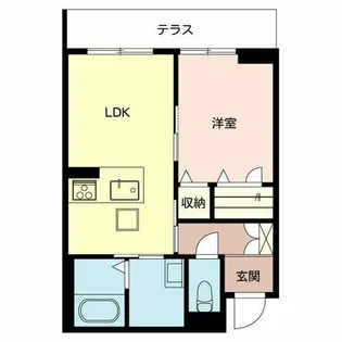 シャーメゾンFUJIMOTO【0102号室】の間取り