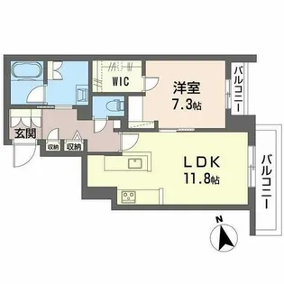 ラ カーサ 和【0301号室】の間取り