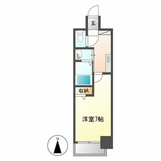 フローライト上前津【6階】の間取り
