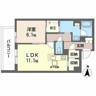 和の杜 江坂【0106号室】の間取り