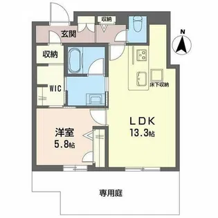 和の杜 江坂【0102号室】の間取り