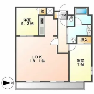 KDX泉レジデンス【9階】の間取り