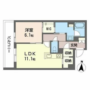 和の杜 江坂【0206号室】の間取り