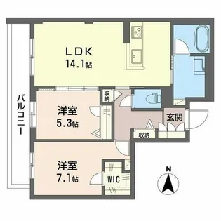 ベル スウィート【0302号室】の間取り