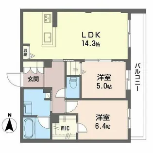 ベル スウィート【0203号室】の間取り