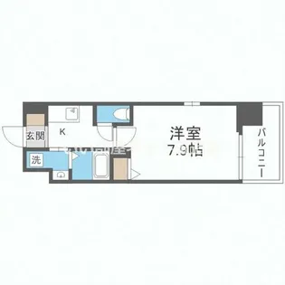 リヴィアス難波ルノン【11階】の間取り