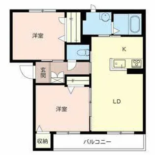 カルム・文 II【0302号室】の間取り