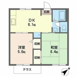 MIKIハイツ【0102号室】の間取り