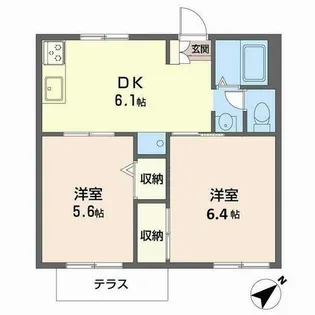 MIKIハイツ【0102号室】の間取り