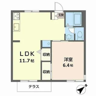 MIKIハイツ【0102号室】の間取り