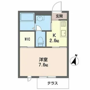 ブルーメゾンI【0105号室】の間取り