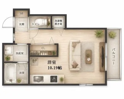 エターナルシー鈴蘭台【2階】の間取り