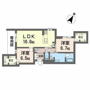 Plumju.【A0101号室】の間取り