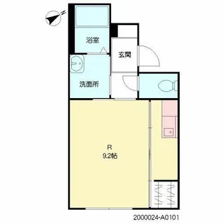 ON KASUGA【A0101号室】の間取り