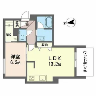 PETRA IKESHITA【0101号室】の間取り