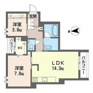 PETRA IKESHITA【0301号室】の間取り